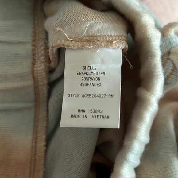 NWT Melloday Blue and Taupe Tie Dye Wide Leg Sweatpants Size Small - Picture 13 of 16